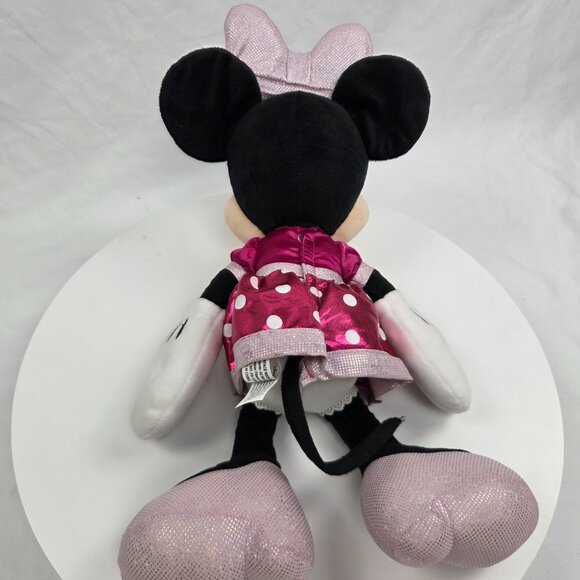 Minnie Mouse Plush Stuffed Bow Lights Up & Talks 16" - Picture 4 of 6